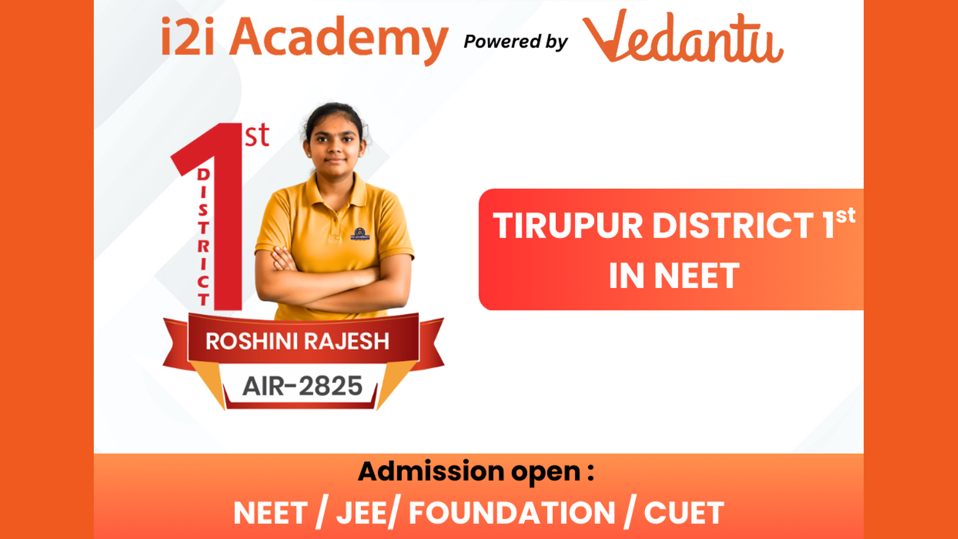 Tirupur District 1st Rank